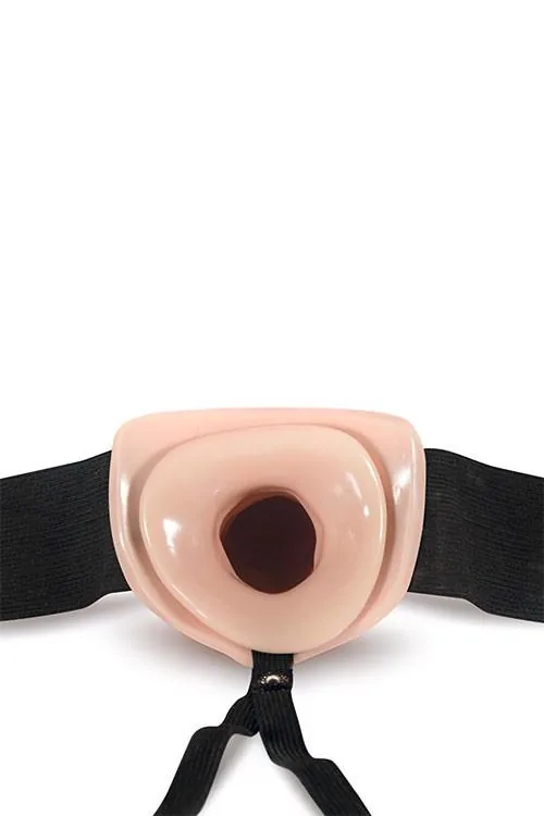 Blush Dr. Skin Vanilla — Hollow-Base Strap-On, 7 Inches