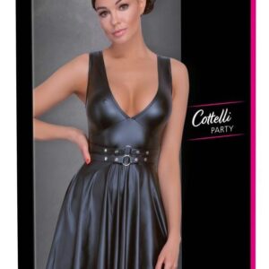 Cottelli PARTY Flared Dress XL — short flared dress with V-neckline