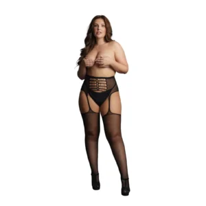Le Désir High-Waist Garterbelt Stockings – Plus Size