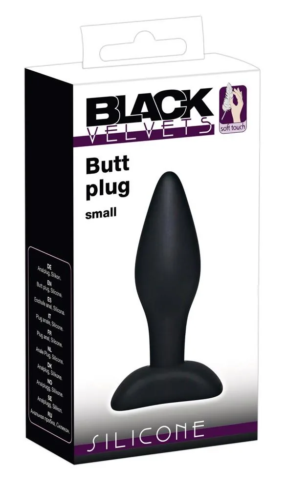 Black Velvets Small Plug — Silicone Anal Plug