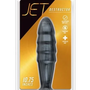 Blush Jet Destructor Carbon Metallic Black — Anal Plug with Suction Cup Base