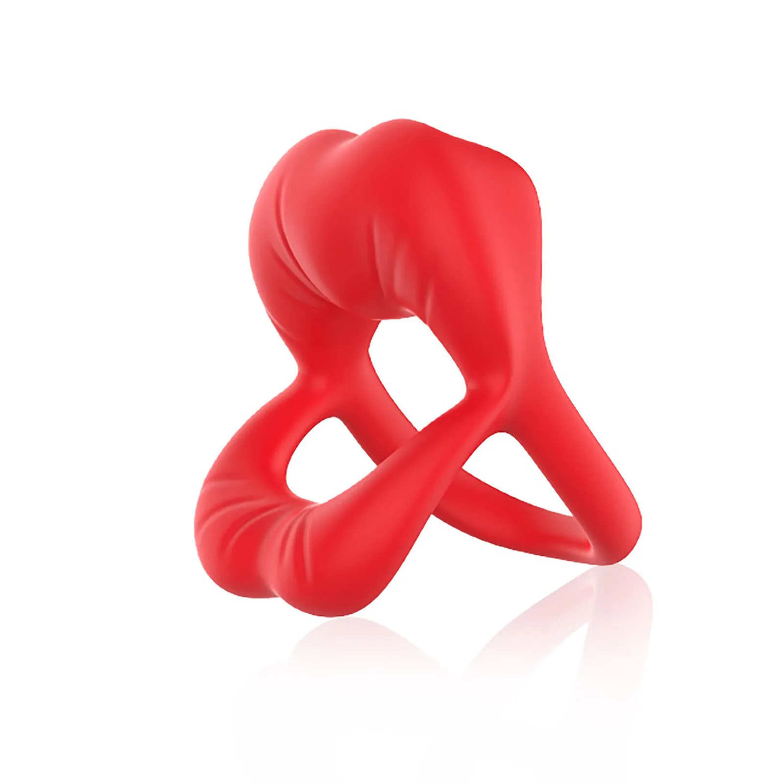 B - Series Joy Big Mouth Red Vibrating Ring