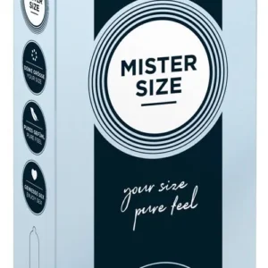 Mister Size 64 mm — 10 ultra-thin latex condoms