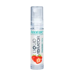 Amoreane Liquid Vibrator Strawberry, żel wibrujący 10 ml
