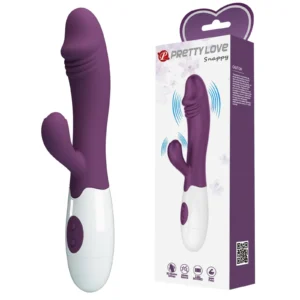 Pretty Love Snappy Dark Purple Rabbit Vibrator with 30 Vibration Functions