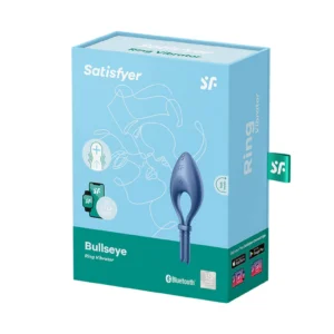 Satisfyer Bullseye Connect App Blue Adjustable Vibrating Cock Ring