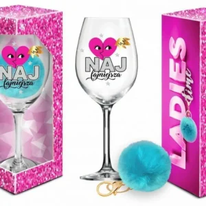 BGtech Ladies Time Signoria Wine Glass with Pom-Pom, 700 ml