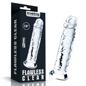 Lovetoy Clear Realistic Dildo 7 inch with Suction Cup