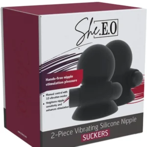 She.E.O Rechargeable Vibrating Silicone Nipple Suckers