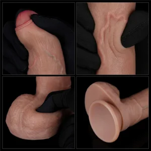 Lovetoy 8-inch Dual-Layer Silicone Realistic Dildo