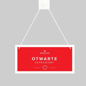 Obsessive Open/Closed Door Sign with Mounting Kit