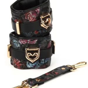 Geisha Floral Jacquard Wrist Cuffs
