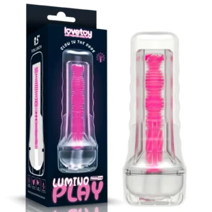 Lumino Play 8.5" Glow-in-the-Dark Masturbator - Pink Glow by Lovetoy