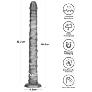 Lovetoy Vibrax Slider 16" King Size Vibrating Anal Toy