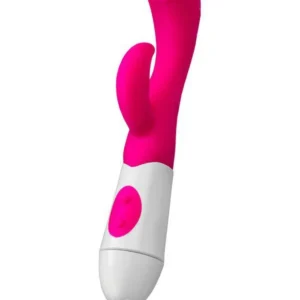 A-Toys Nessy Rabbit Vibrator with Clitoral Stimulator, Pink, 20 cm