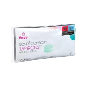 Beppy Soft & Comfort Dry Natural Tampons, 4 Pieces