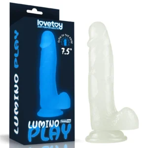 Lovetoy Lumino Play Glow-in-the-Dark Dildo 7.5"