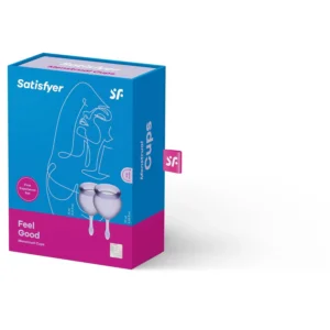 Satisfyer Feel Good Menstrual Cup 15 ml + 20 ml, Set of 2, Lilac