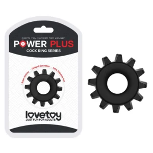 Lovetoy POWER PLUS Cockring Black TPE