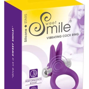 Sweet Smile Cock Ring Rabbit — vibrating erection ring with rabbit attachment
