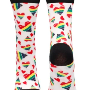 Sexy Socks Happy Hearts Knee-High Socks, Size 42–46
