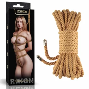Rebellion Reign Natural Knot Bondage Rope – 10 m, 6 mm, Turmeric