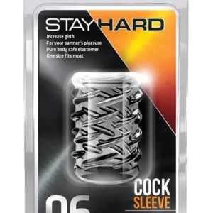 Blush Stay Hard Cock Sleeve 06 Clear — TPE Penis Sleeve