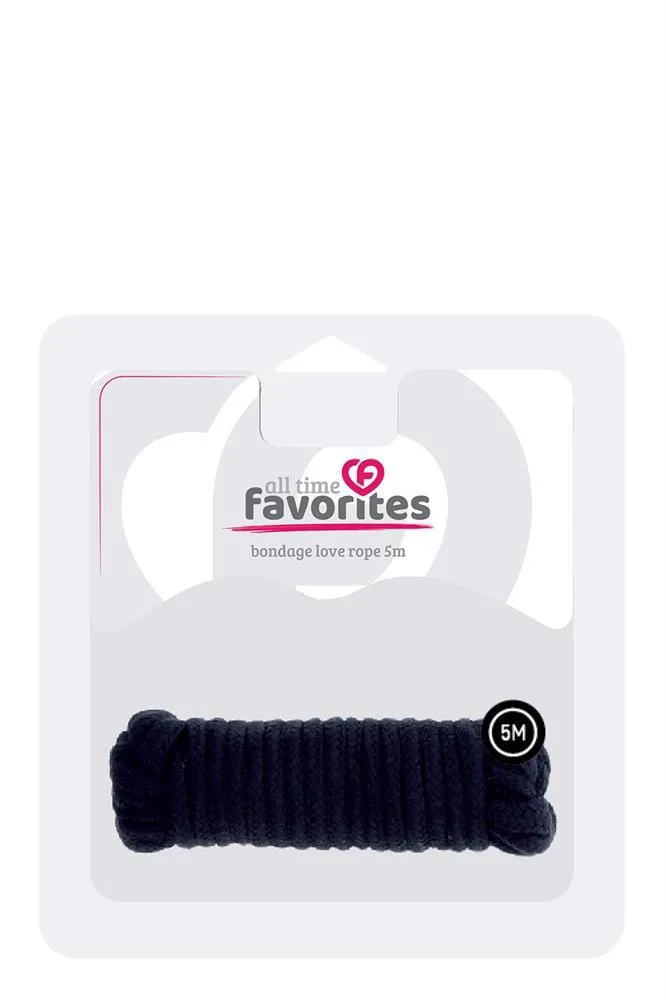 Dream Toys All Time Favorites Love Rope 5 m Black