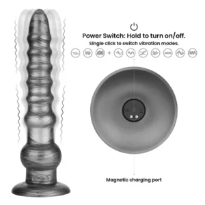 Lovetoy 12.5" King Sized Vibrax Slider Vibrating Anal Toy – 32.3 cm
