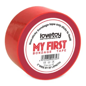 Lovetoy My First Non Sticky Bondage Tape Red 15 m x 5 cm