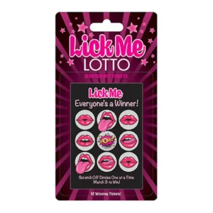 Little Genie Lick Me Lotto – Erotic Scratch-Off Game with 12 Tickets