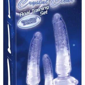 Crystal 3-Piece Set of Clear Anal Dildos in Different Sizes