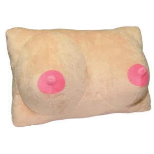 Plush Breast-Shaped Pillow