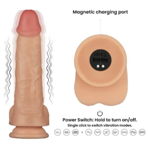 Lovetoy Power Basics 9'' Realistic Vibrating Cock