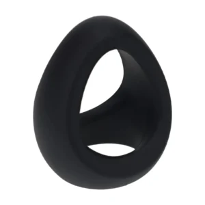 Levelz Soft Tri-O Silicone Cockring – Black