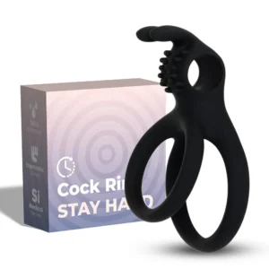 B - Series Joy Tensy Black Double Cock Ring