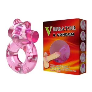 Baile Vibrating Bear Cock Ring – Pink