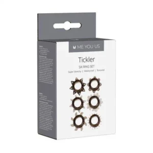 Me You Us Textured Ring Set – 6 Cock Rings & Ticklers, Smoke 'Swing'
