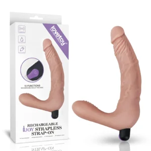 Lovetoy IJOY Rechargeable Strapless Strap-On Dildo with Vibrating Bullet
