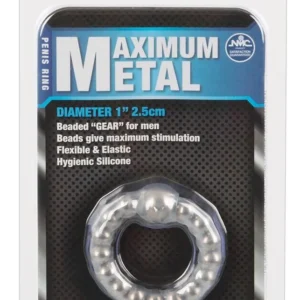 NMC Maximum Metal Ring — Silicone Erection Ring with Metal Balls
