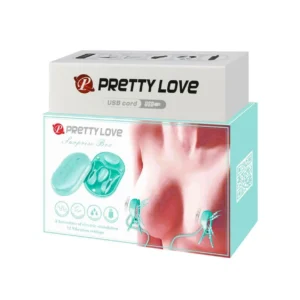 Pretty Love Electric Stimulation Nipple Clamps with Vibration