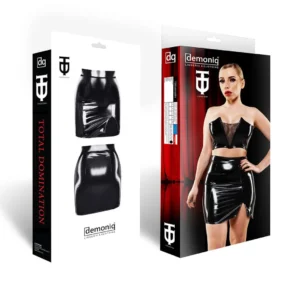 Demoniq Eulalia Black PVC Skirt