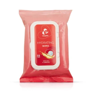 EasyGlide Hydrating Intimate Wipes with Lubricant and Oils, 25 wipes
