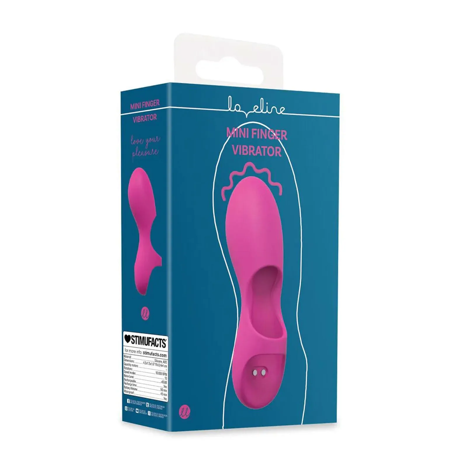 Loveline Mini Finger Vibrator Pink