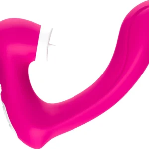 B - Series Joy Silicone Dual-Motor Vibrator, Rose Red
