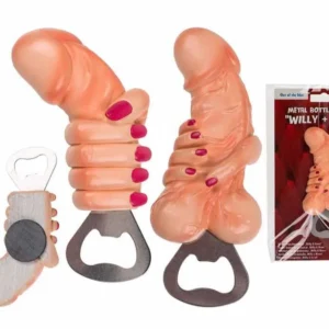 Grajmy Razem Metal Bottle Opener – Penis and Hand Design