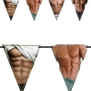 Kinky Pleasure Birthday Garland – Men Flag Banner