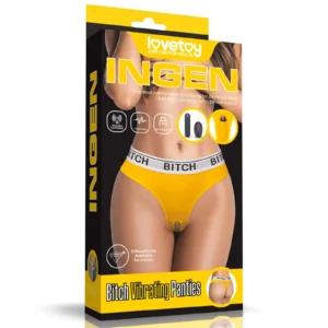 Lovetoy Bitch Vibrating Panties XS/S with Remote Control