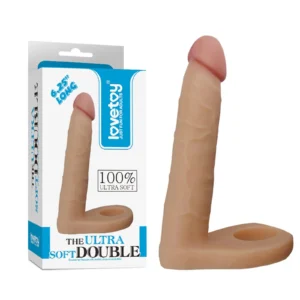 Lovetoy The Ultra Soft Double 6.25" Double Penetration Strap-On Dildo