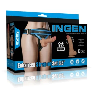 Lovetoy Vibrating Enhanced Strap-On Set 8.5" XS/S/M